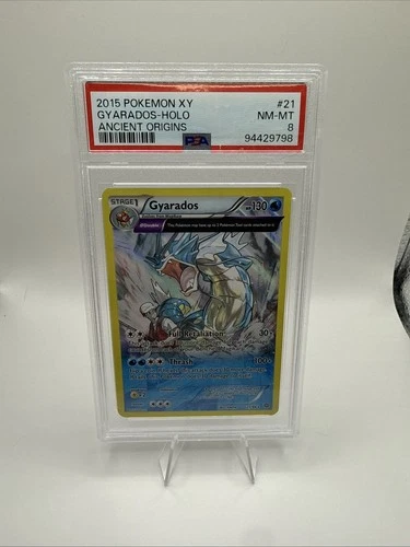 PSA 8 NM 2015 POKEMON XY ANCIENT ORIGINS #21 GYARADOS-HOLO
