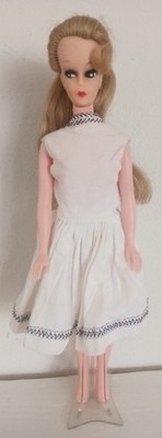 Vintage Uneeda Barbie Clone Doll Wendy Dark Blonde Hair 1960's w/Dress No Box 