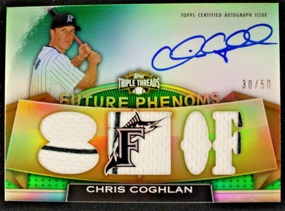 2011 Topps Triple Threads - Future Phenoms Chris Coghlan #131 Emerald /50...