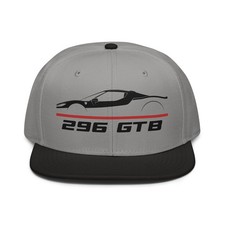 For 296 GTB 2022 Fans Cap Hybrid Supercar Snapback Hat Birthday Gift Racing