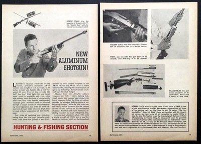 Armalite AR-17 Golden Gun Aluminum Shotgun 1964 Review Robert Stack