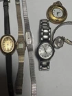 Vintage Watch Lot Timex Bulova Seiko ESQ Bradley Parts/Repair Mixed Working