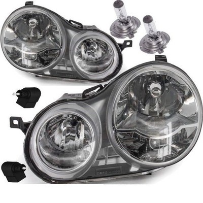 Scheinwerfer SET +Motor +XL Birnen EINBAUFERTIG passt für VW Polo 9N 2001-2005
