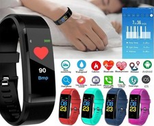 Fitness Smart Watch Activity Tracker Heart Rate For Women Men Oxygen BP Monitor