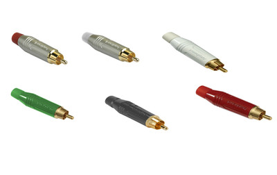 Amphenol - ACPR - Diecast RCA Connector Male  Phono Socket RED GREEN NICKER etc