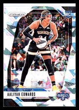 2024 Panini Prizm WNBA - Aaliyah Edwards #70 Ice Prizm RC Rookie Mystics