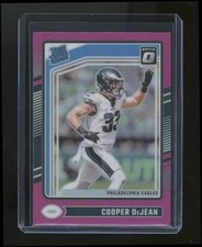 Cooper DeJean 2024 Panini Donruss Optic Pink Prizm Rated Rookie Card #221