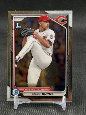 2024 Bowman Draft Chrome Chase Burns #BDC-55 1st Bowman Chrome RC Reds