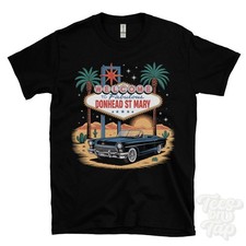 DONHEAD ST MARY LAS VEGAS SIGN PARODY FUNNY T-SHIRT dorset shaftesbury england