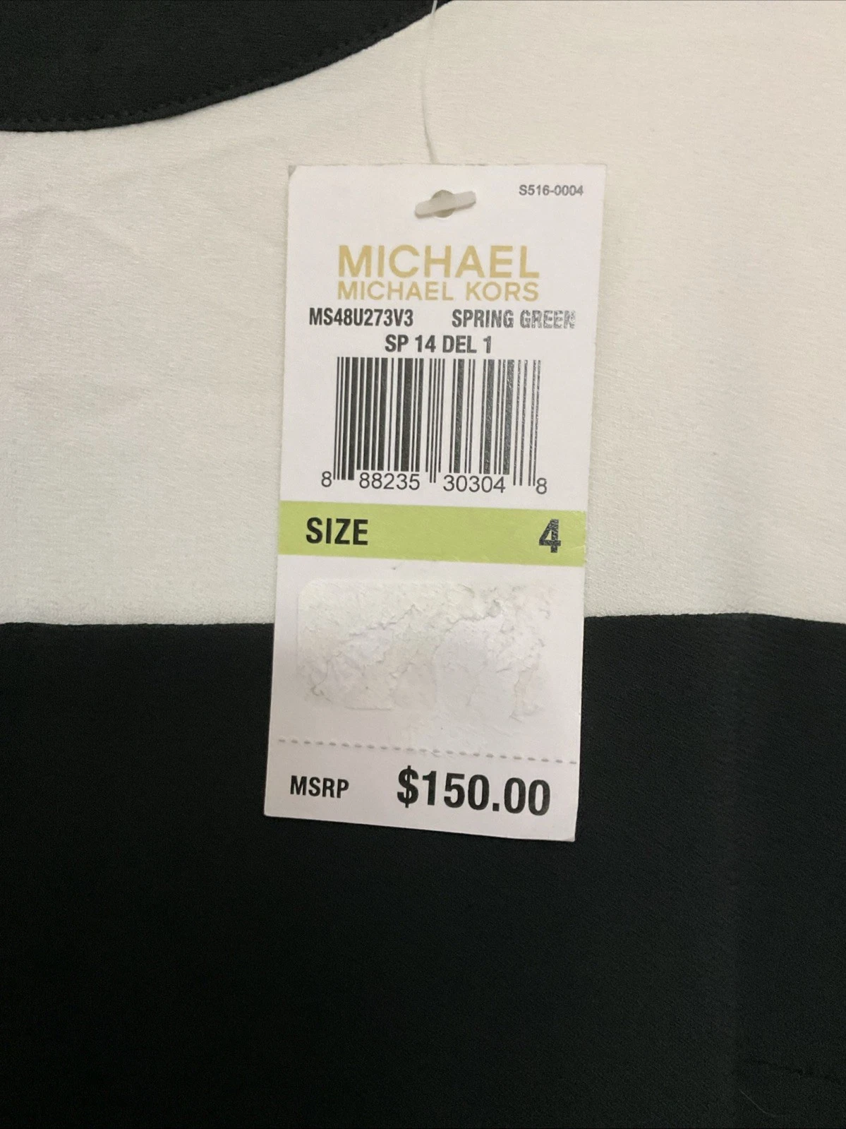 Mini abito tubino Michael Kors donna taglia 4 colorblock righe NUOVO