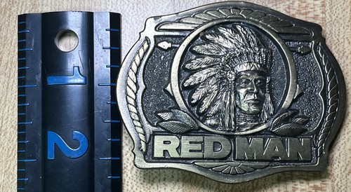 Exclusive Redman Limited Edition Belt Buckle 1988 VTG USA Pinkerton Tobacco Co - Picture 8 of 9