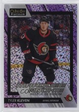 2023 O-Pee-Chee Platinum Marquee Rookies Violet Pixels 165/299 Tyler Kleven 12wr