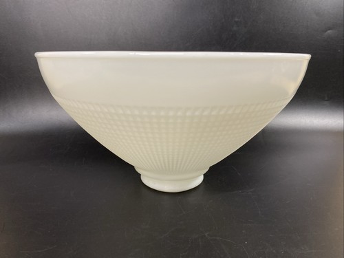 Diffuseur abat-jour corning blanc lait verre gaufre 10" #824160 - Photo 5/10