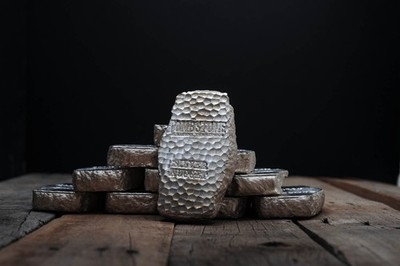 1 Kilo Tombstone Silver Nugget Bullion Bar .999 Fine Silver 32.15