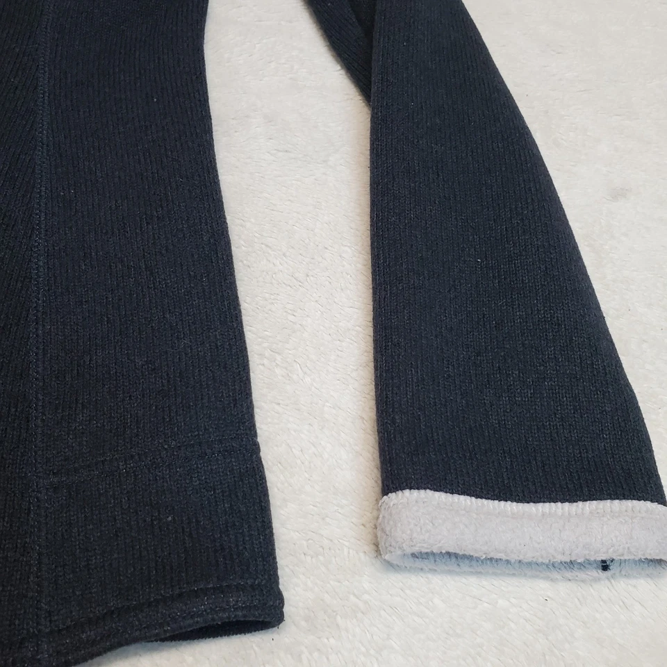 Chaqueta con Capucha The North Face Gris Tejida Acogedora Informal Forrada de Vellón Cremallera Completa Grande Foto 3 de 4