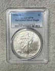2006-W BURNISHED American  SILVER EAGLE SP70 PCGS Blue Label, 0.999 % Silver.
