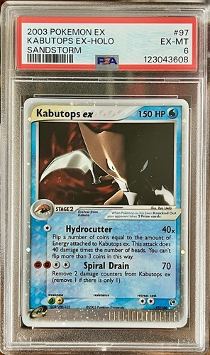 Kabutops ex graded PSA 6 for sale on eBay