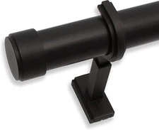 Blast Home Signature collection 12ft single curtain rod brushed dark brown 1.25"