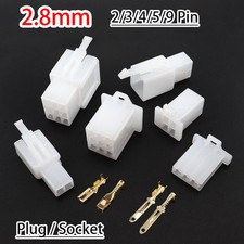 2.8mm 2/3/4/6/9 Way Pin Mini Connector Plug And Socket Kits Motorcycle Car Auto