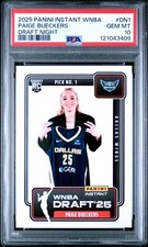 2025 PANINI INSTANT WNBA DRAFT NIGHT #DN1 PAIGE BUECKERS PSA 10