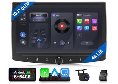 Eonon 6+64 Double Din 10.1'' QLED Car Stereo Radio Android Auto CarPlay Head Unit