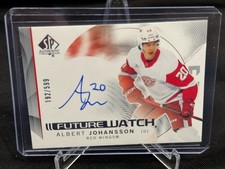 2024-25 SP AUTHENTIC ALBERT JOHANSSON FUTURE WATCH AUTO ROOKIE CARD #/599 #171