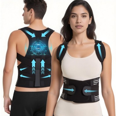 Back Brace Posture Corrector for and Men, Shoulder and Back Brace, Adjustable...