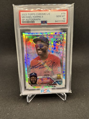 2023 Topps Chrome Logofractor - Michael Harris II #79 Image Var. Auto RC 25/25