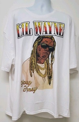 Lil Wayne Graphic T Shirt Size 3X Color White Young Money Graphic