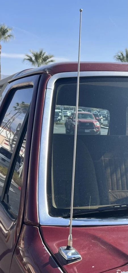 Mástil de antena de acero inoxidable de 21 pulgadas varilla radio AM/FM para Ford Bronco 1980-1996 Foto 4 de 4