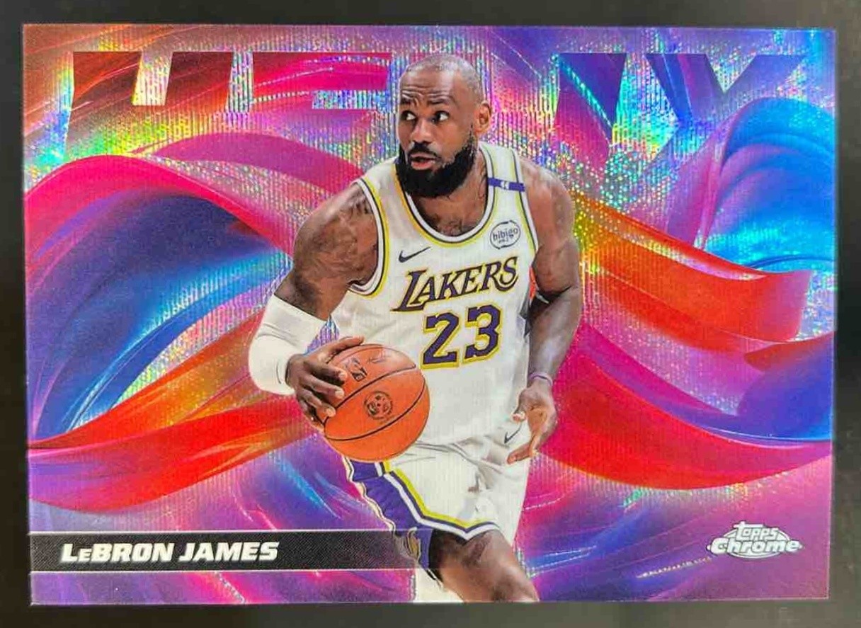 2025-26 Topps Chrome LeBron James Helix SSP #H-1 Lakers