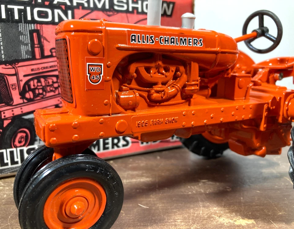 Tractor Ertl Allis-Chalmers WD-45 con paraguas 1995 AGCO Farm Show Edition 1202DA Foto 2 de 4