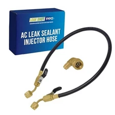  AC Leak Sealer Injector Hose | Dual Ball Valve Hose Kit for Injecting HVAC 