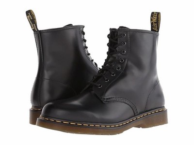 Dr. Martens 1460 Smooth Black Leather Boots  Women s 8