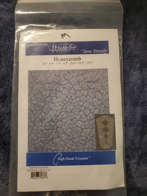 Westalee Sew Steady Honeycomb High Shank Template