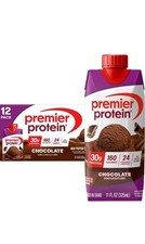 12 Of Premier Protein Shake, Chocolate, 30g Protein, No Added Sugar, 24 Vitamins
