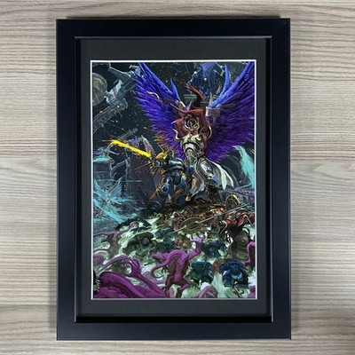 Magnus Der Rote Vs Roboute Guilliman Gerahmte Kunst Thousand Sons Warhammer 40K