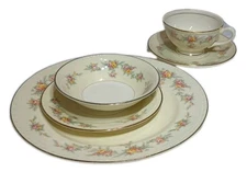 Homer Laughlin Eggshell Georgian Countess Two 5-Piece Place Settings Vtg 1950s