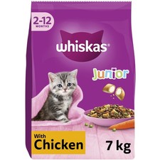 Junior Chicken 7 kg Bag, Kitten Cat Dry Food - Pack May Vary 3.28 per kilo