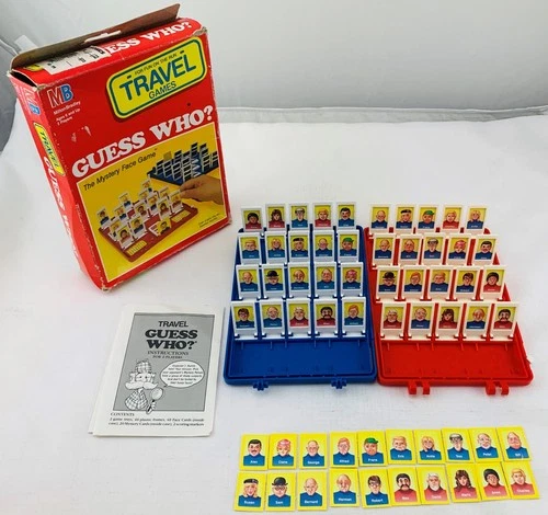 1989 Guess Who Travel Game by Milton Bradley Complete in Great Cond FREE SHIP