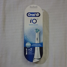 Oral-B iO Ultimate Clean Replacement Brush Heads 2-Pack White/Blue