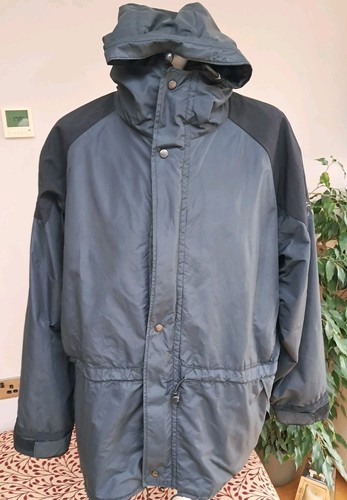 Rab, Vintage Retro RAB Down-Pour Pertex Quality Jacket Coat - Black - Size XL Taped
