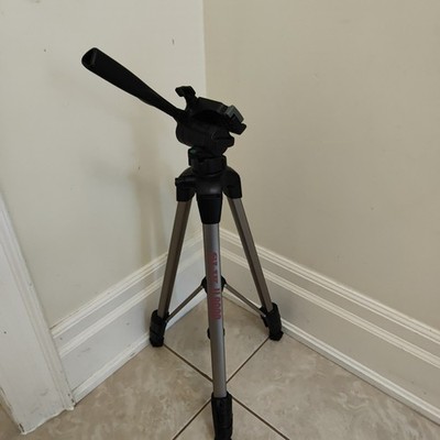  SLIK U9000 Aluminum Camera Tripod w/ 3-Way Fluid Effect Pan Head Video Photo TV