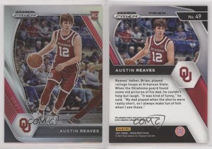 2021-22 Panini Prizm Draft Picks Silver Prizm Austin Reaves #49 Rookie RC