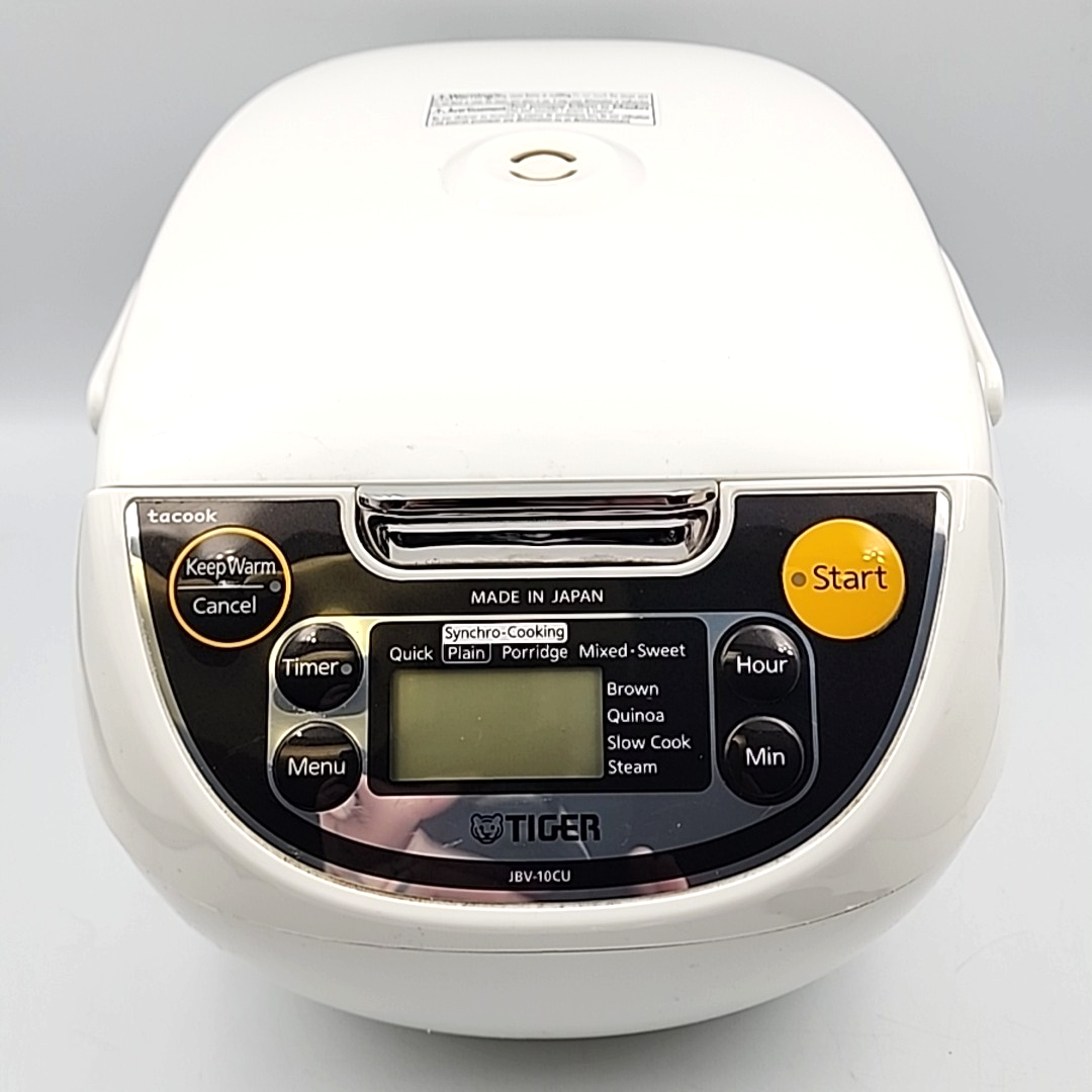 海外用 タイガー 炊飯ジャー　TIGER JBV-10CU アメリカで購入 Tiger Rice Cooker JBV-10CU 5.5 Cup White Digital Warmer Made in