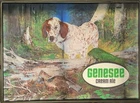 Vtg Insert Only Genesee Beer Cream Ale Hunting Dog 3D Sign Lighted Shadow Box