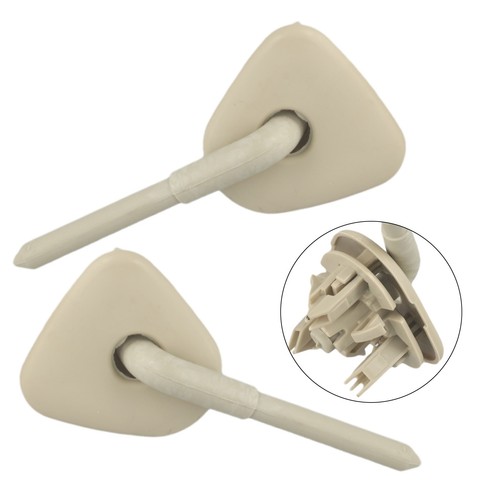 Sun Visor Fixed Clip Front Kit Left&Right Plastic Replacement Set 1 Pair - Picture 2 of 24