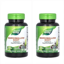 *SALE* 2 PACK! Nature's Way Marshmallow Root, 960mg, 100 Vegan Caps, Exp 02/29