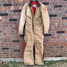 U.S. Fish Wildlife Service Coveralls Insulated Tan Mens 40 Regular Walls Brand