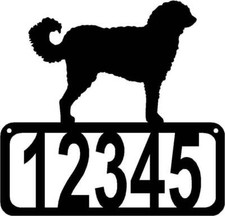 Labradoodle Dog House Address Sign - Made in USA